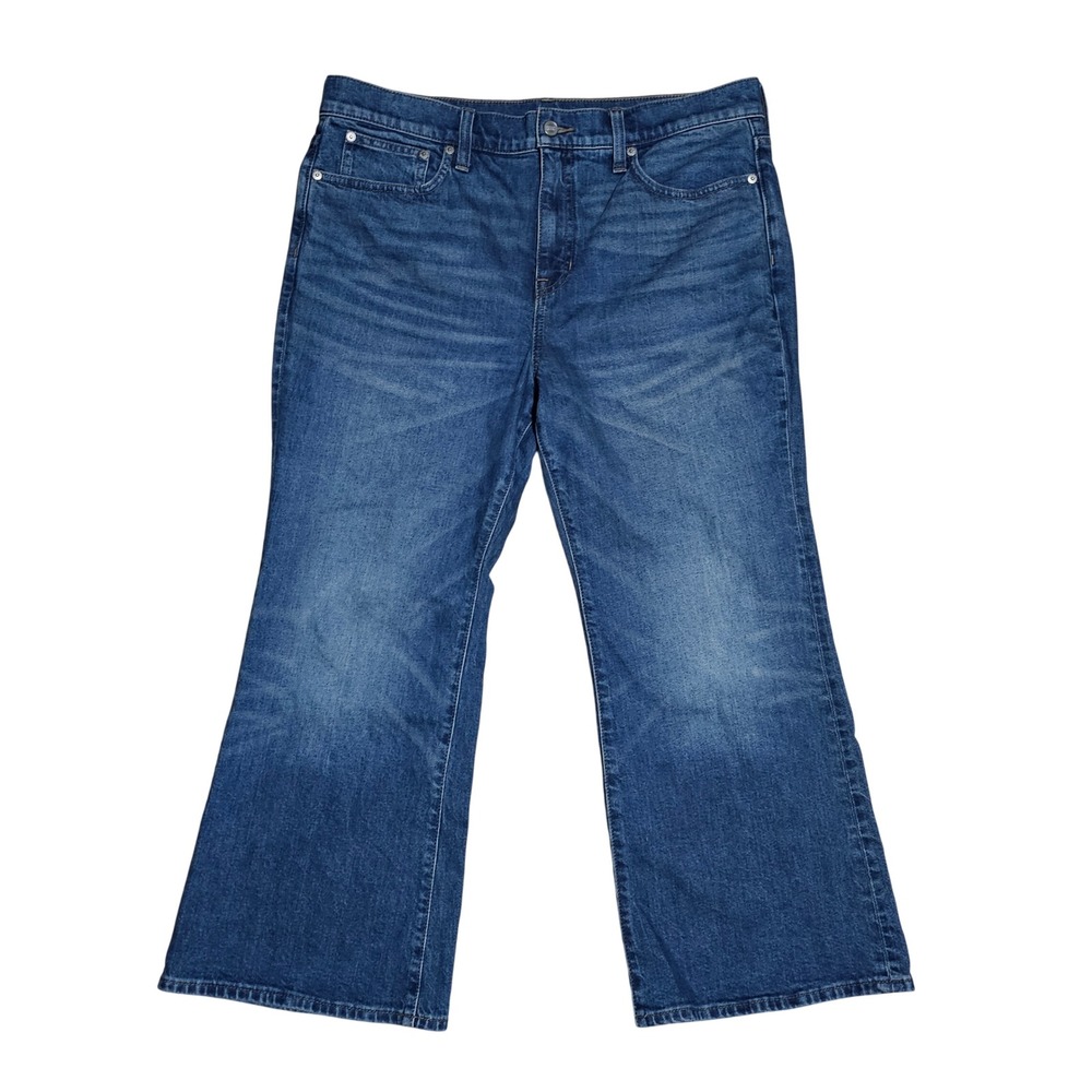 J. Crew Women's Petite High-rise Semi-Stretch Cropped Kickout Jeans Size 31P